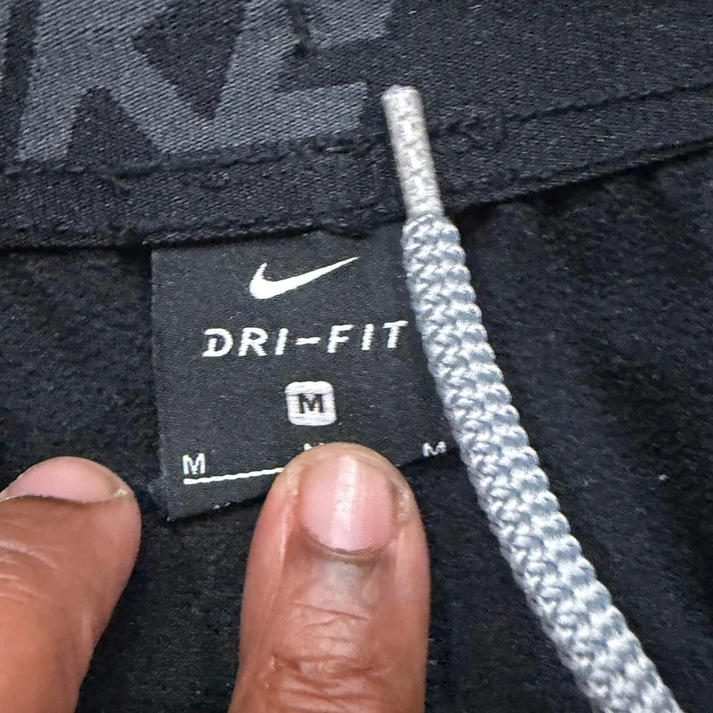 Nike Dri-FIT Boys Black Athletic Jogger Pants Size Medium M Track Pants Swoosh